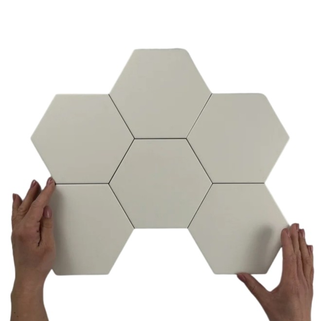 Cifre Ceramica Hexagon Timeless Ivory Mat Tegel 15x17cm
